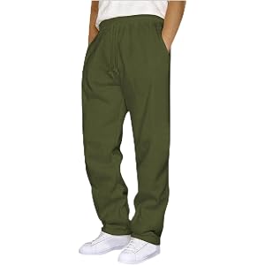 Baggy Sweatpants for Men Casual Straight Wide Leg Fleece Sweat Pants | Athletic Workout Gym Jogger with Pockets,Elastic Waist
