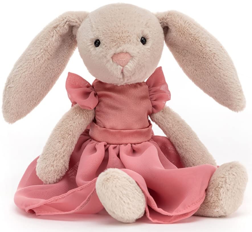 Jellycat Party Lottie Bunny in Pink Dress Collectable Plush Decoration