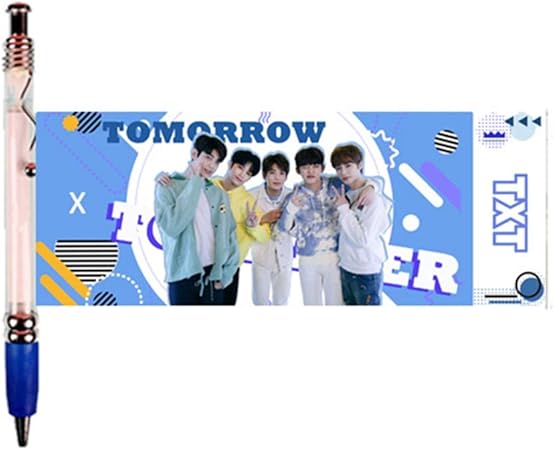Amazon Co Jp Nuofeng Kpop Txt Tomorrow X Together ボールペン ブラック メンバー写真 ファンへの熱いギフト Office Products