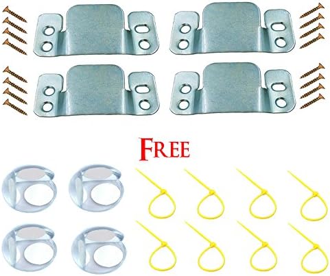 NELPLA Universal Sectional Sofa Interlocking Sofa Connector Bracket with Screws, 4 Pieces