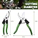 IRRIGLAD V8 Professional Pruning Shears, Gardening Scissors, Hand Pruners, Garden Clippers, Stainless Steel Blades, 8″ Heavy Duty Tree Trimmers, Safety Lockthumb 3