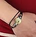 Hamoery Punk Alloy Leather Bracelet For Men Constellation Braided Rope Bracelet Bangle Wristband(Sagittarius)
