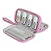 BUBM Digital Storage Bag Electronic Accessories Bag Hard Drive Organizers Earphone Cables USB Flash Drives Travel Case (Pink)