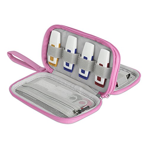 BUBM Digital Storage Bag Electronic Accessories Bag Hard Drive Organizers Earphone Cables USB Flash Drives Travel Case (Pink)