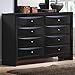 Coaster Furniture Briana 8-Drawer Dresser Black 200703