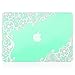 Kuzy - Older Version MacBook Pro 13.3 inch Case (Release 2015-2012) Rubberized Hard Cover for Model A1502 / A1425 with Retina Display Shell Plastic - Lace Mint