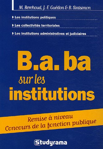 B.a. ba sur les institutions