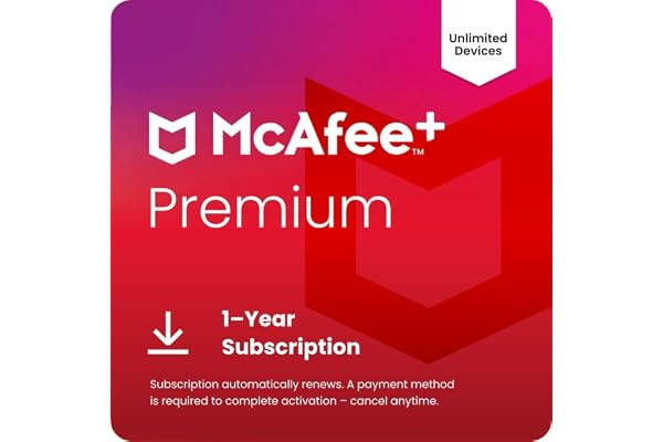 McAfee+ Premium 2026 Antivirus Software, Unlimited Devices | Auto-Renews