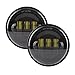 XPCTD 4.5 Inch LED Passing Lights 4-1/2 Driving Fog lights Auxiliary Spot Lights for Electra Glide Road King Ultra Classic 2005 2006 2007 2008 2009 2010 2011 2012 2013 2014 2015 2016 Black