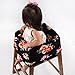 CLEARANCE! Danha Baby Car Seat Cover for Girls - Carseat Canopy - Nursing Cover - Shopping Cart Germ Protector - Black with Flowers - Stretchy Fabric