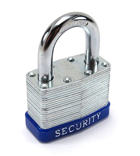 Elitexion Heavy Duty Laminated Steel Padlock, Commercial Grade Keyed Alike 2-Inch (Pack of 6)