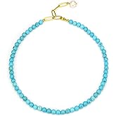 Green Aventurine Jade Necklace, Green Choker Necklace Healing Crystal Necklace with Pearl for Women, Handmade Necklaces Spiritual Jewelry for Women.