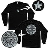 Sex Wax Mens Silverstar Long Sleeve Tee in Black - Large