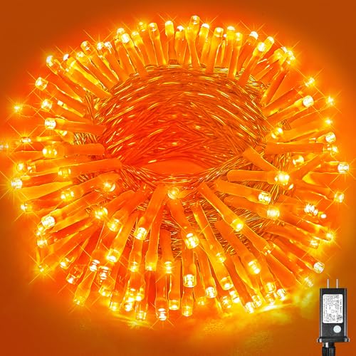 Vivideal Orange Halloween String Lights Outdoor