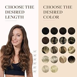 GOO GOO Clip in Hair Extensions Real Human