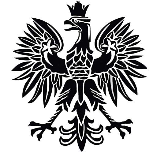 Polish Eagle Orzel Decal Sticker Polska Poland (Black