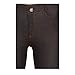 Yelete Women's Stretchy Skinny Jeggings Shorts & Capri Pull On Style Black- L, Large