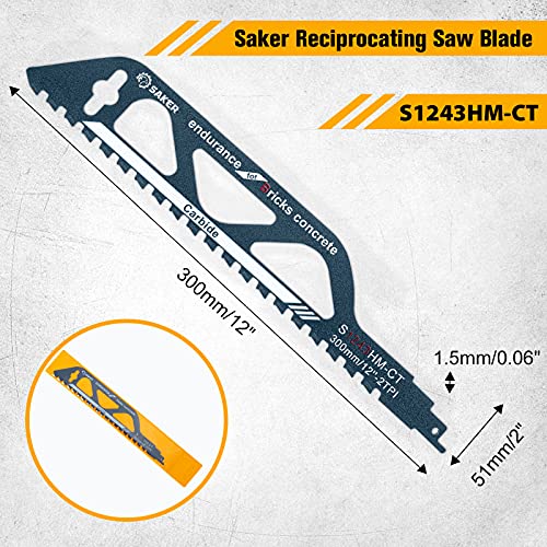 Saker Saw BladeDemolition Masonry Reciprocating Hard Alloy Saw Blades