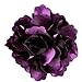 Anleolife Fabric Artificial Velvet Rose Flower Hair Clips/Wedding Corsage Flowers Party Woman Flower Brooch Hair Fascinator 6pcs/lot (deep purple)