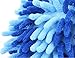 G2PLUS Unisex Multifunctional Washable Chenille Fibre House Floor Cleaning Dust Mop Slippers Foot Socks Mop Shoes (Blue)