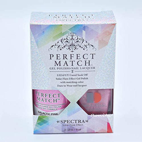 Lechat Perfect Match Gel + Nail Polish Spectra Collection SPMS13 Galactic Pink