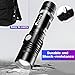 OTYTY USB Rechargeable LED Flashlight, Super Bright High Powered 1000 Lumen Tactical Flashlights Torch with 3 Modes, Pocket Clip, 18650 Battery and USB Cable For Camping Hiking (2 Pack)