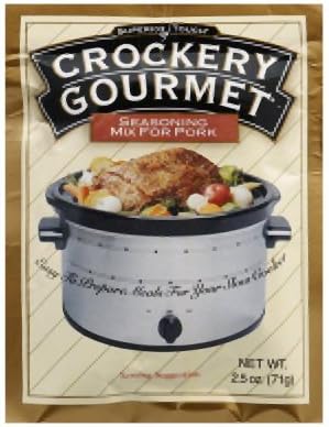 Crockery Gourmet Seasoning Mix for Pork 2.5 OZ (Pack of 6)