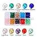 SROMAY 300Pcs 8mm Briolette Faceted Crystal Glass Beads for Jewelry Making Findings Assorted Colors with Bead Container