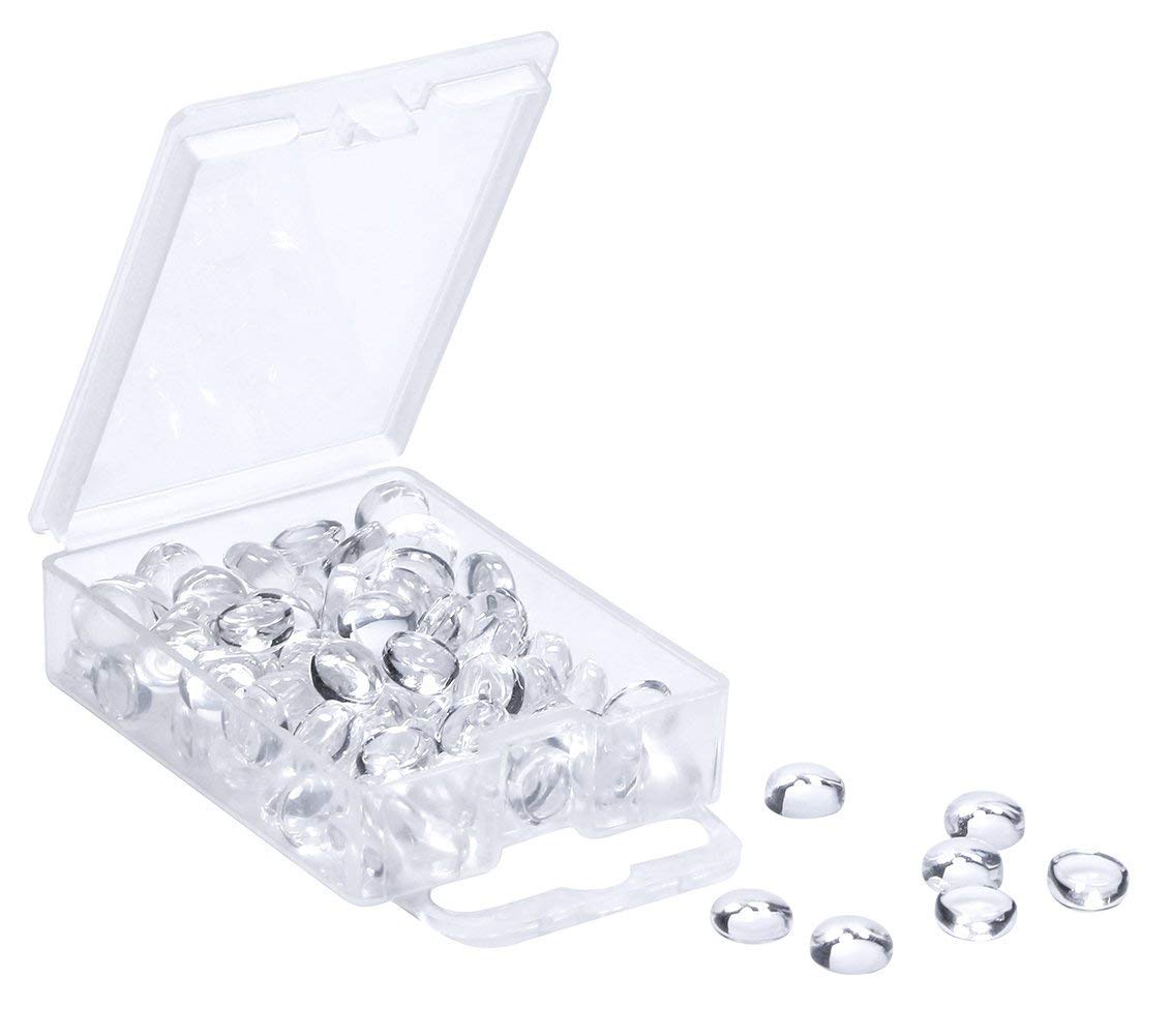 Clear Round Glass Dome Tiles Cabochons Charms Bulk Small Flat Back Imitation Gemstone for Cameo Photo Pendant Necklace Bracelet Earring Ring Keychain DIY Craft Jewellery Making,100PCS (6MM)