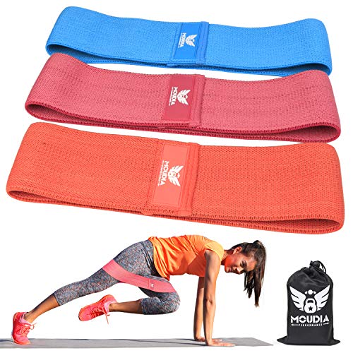Resistance Exercise Bands for Legs and Butt, Booty Bands Wide Workout Bands Hip Band for Women and Men, Glute or Squat Workout Wide Stretching Gym Bands(2019 Upgraded)