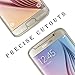 Galaxy S6 Screen Protector - (2-Pack) HPTech Tempered Glass for Samsung Galaxy S6 9H Hardness, Bubble Free, Screen Will Not Fit Edge to Edge