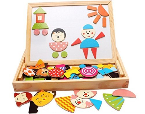 Cartoon Characters Magnetic Puzzles Dry Erase Board Games Jigsaw Puzzles by LiangTing