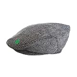 Carrolls Irish Gifts Aran Island Grey Woven In Tweed Cap, Suitable For All Seasons