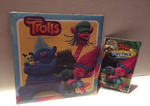 Trolls DreamWorks 16 Month 2017 Calendar and Play Pack Grab &amp; Go DG