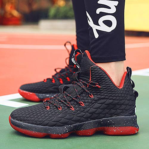 SMALLE â—•â€¿â—• Menâ€˜s Sneakers,Crocodile Surface Design Running Sports Basketball Shoes Non-Slip Wear Resistant Casual Shoes Wine