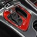 Voodonala for Challenger Gear Shift Panel Covers Decoration Trim Accessories for Dodge Challenger 2015-2022 (Red)