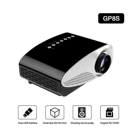 NBKLS Mini proyector portátil con luz LED Full HD 4K1080p ...