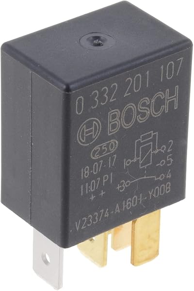 Bosch Micro Relay 12V 30A IP5K4 Five Pin