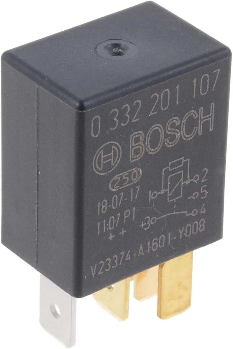 Bosch Micro Relay 12V 30A IP5K4 Five Pin