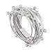 TASBERN Leather Wrap Bracelet for Women Multi Studded Rope Cuff Bracelets with Rhinestone Wristband for Teen Girls Gift