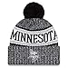 New Era Minnesota Viking Black & White Sport Knit NFL 2018 Beanie Unisex Hat Graphite, OSFM