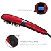 Bestidy Ionic Hair Straightening Brush Hair Care, 30 Seconds fast hot , Adjustable Temperature, Auto Lock, 30-min Timer, Anti-Scald (450℉/230℃) (Rose)