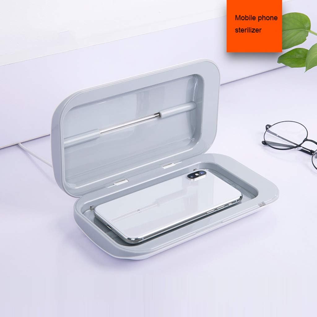 Qucasyl Phone UV Clean Machine, Phone Soap with Dual LED Cell Smartphone Cleaner, for All Phones, Salon Tools, Tableware, Makeup Brushes, Toothbrush, Or Watch and Jewelry