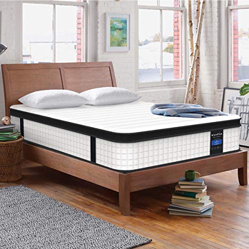Inofia Queen Mattress,10 Inch Queen Size Hybrid Mattress in a Box