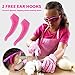 TruChef Kids Onion Goggles –TEAR FREE, Snug Fitting, Foam Lined Cooking Glasses for Kid Cooks - FREE EAR HOOKS included to ensure snug fit on kid chefs of all ages (PINK)