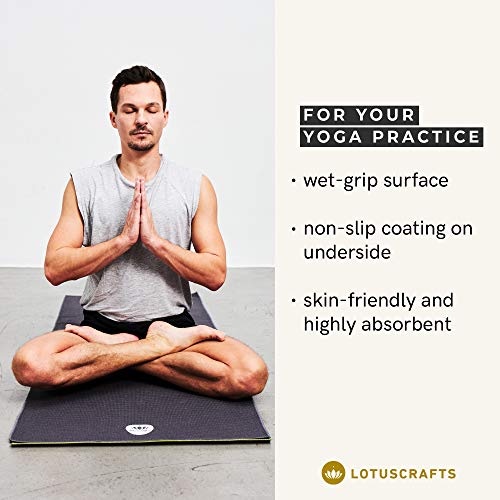 Lotuscrafts-Hot-Yoga-Towel-Grip-Non-Slip-Fast-Drying-Non-Slip-Yoga-Towel-with-Excellent-Ground-Grip-Hot-Yoga-Mat-Towel-Non-Slip-Bikram-Yoga-Towel-Yoga-and-Pilates-Towel-72-x-24