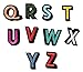 Juvale Letter Patches - 52-Piece Alphabet Applique Patches, Iron on Patches, DIY Embroidered Patches for Hats, Jackets, Shirts, Vests, 2 Sets of 26 Letters, Multicolored, 1.375 x 1 inches