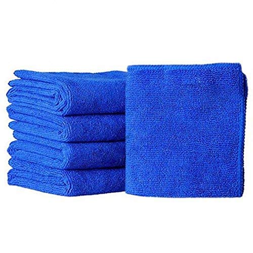 Zippem Microfiber Cleaning Cloths, 5-Pieces. HIGH ABSORBENT, LINT-FREE, STREAK-FREE