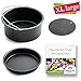 [ XL-VERSION ] Air Fryer Accessories XL- Fits All 5.3 - 5.8QT - Non-Stick Barrel / Pan + Silicone Mat + Air Fryer Recipes, Compatible with Power Air Fryer XL / Philips Avance XL HD9240 / GoWISE USA XL