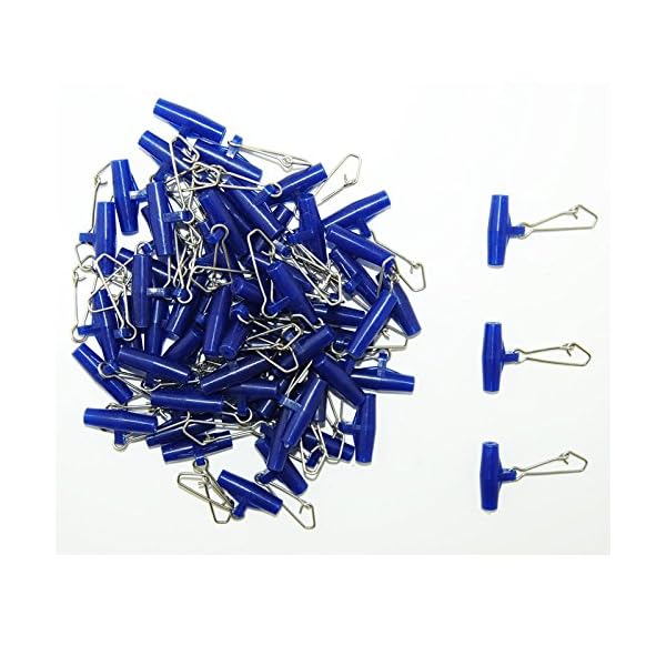 Easy-Catch-20packbox-High-strength-Blue-Fishing-Line-Sinker-Slides-Slider-with-4-Hooked-Snap-for-Braid-Line